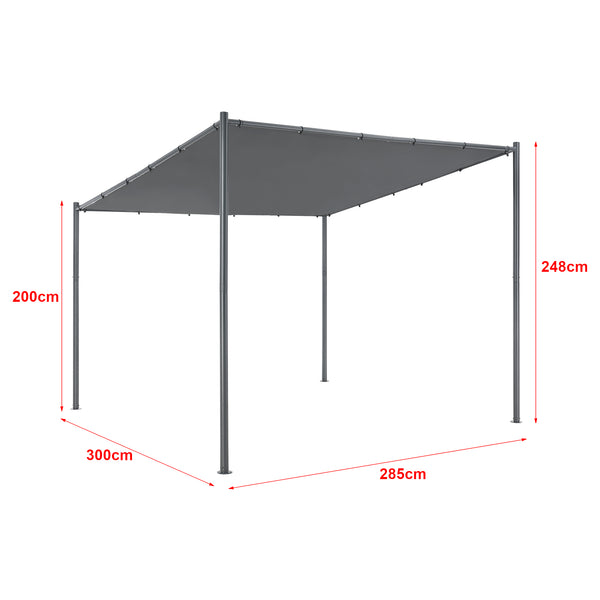 Pabellón Carunchio 300x285x248cm Gris oscuro [en.casa]