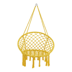 Silla colgante Jaina máx. 120 kg Amarillo [en.casa]