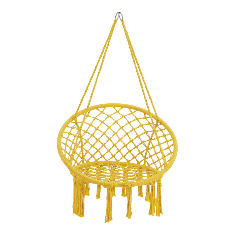 Esquema acotado Silla colgante Jaina máx. 120 kg Amarillo [en.casa]