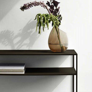 Mesa consola Kuhmo 85 x 80 x 30 cm Negro [en.casa]