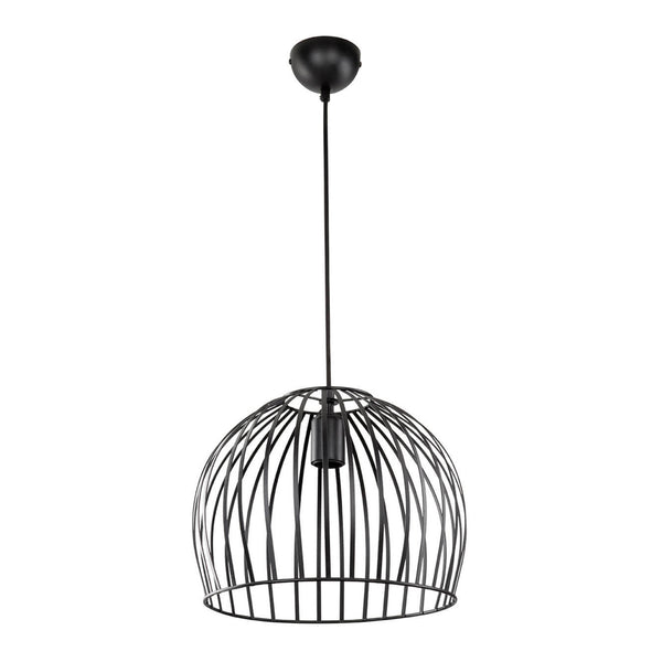 Lámpara colgante Blackpool E27 Metal Negro [lux.pro]