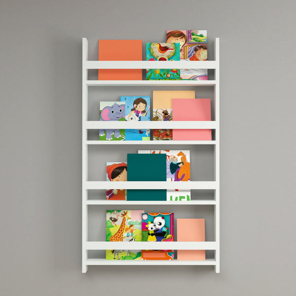 Estantería para niños Sotenäs 120x74x10cm Blanco [en.casa]