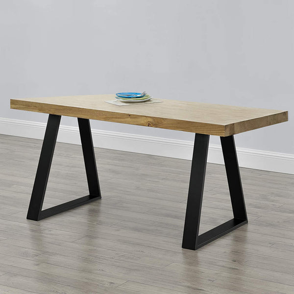 Estructura de mesa Lyngby juego de 2 acero 72x55cm negro [en.casa]