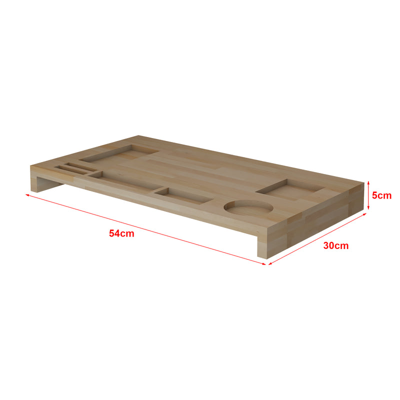 Esquema acotado Soporte para monitor Ringsted 5x54x30 cm haya [en.casa]
