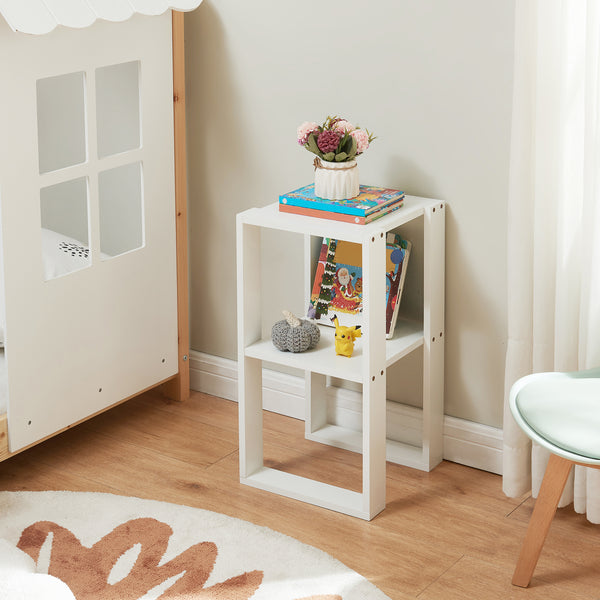 Mesa auxiliar Thyholm 55x30x30 cm Blanco [en.casa]