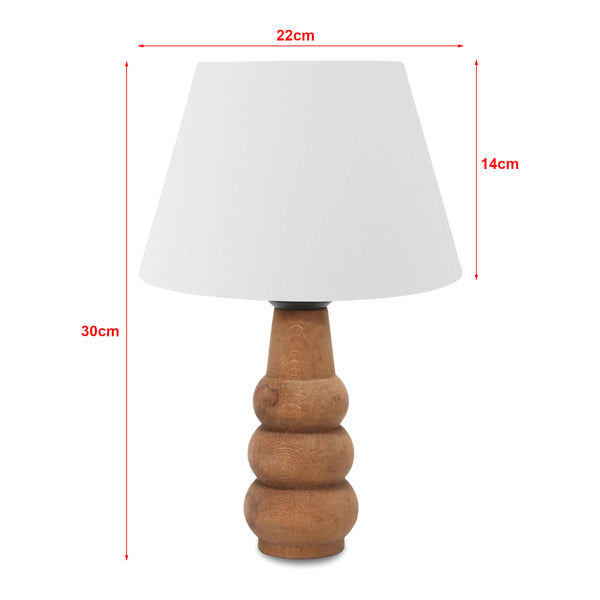 Lámpara de mesa Poole 1xE27 Blanco [lux.pro]