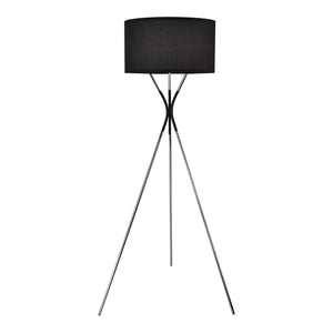 Lámpara de pie Athlone Plata/Negro [lux.pro]