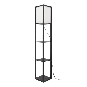 Lámpara de pie Stapleford con estantería [lux.pro]