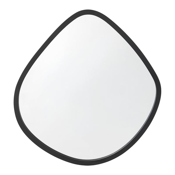 Espejo de pared Galatone negro, mate 64x60cm [en.casa]