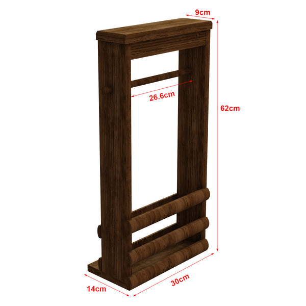 Portarrollos de papel higiénico Thyborøn madera de pino [en.casa]