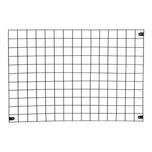 Rejilla de pared Sæby Metal 75 x 55 cm Negro [en.casa]