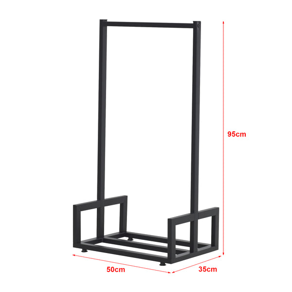 Estante para leña Thisted 50x35x95cm [en.casa]