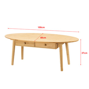 Mesa de centro Harboøre Bambú Natural [en.casa]