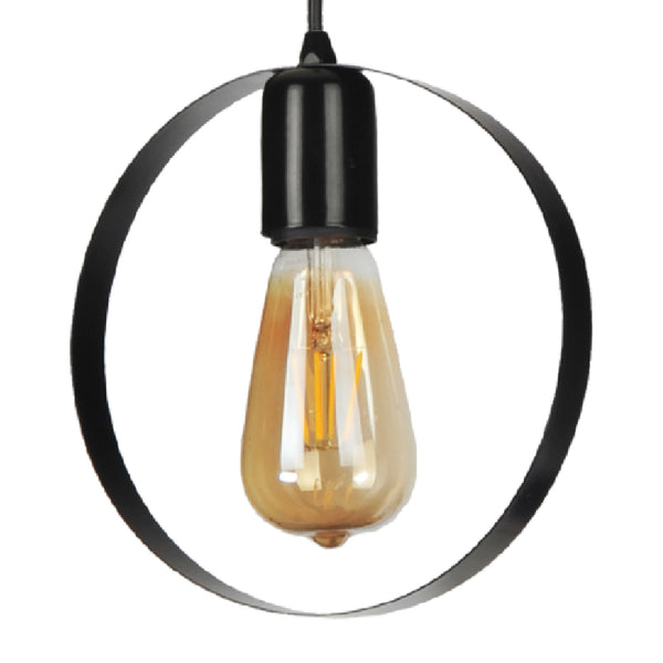 Lámpara colgante Cirencester Negro [lux.pro]