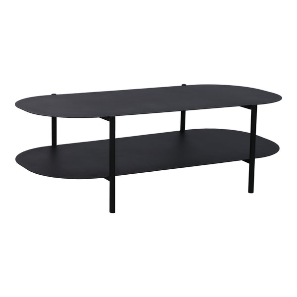 Mesa de centro Enebakk 112x62x40,5cm Negro, mate [en.casa]