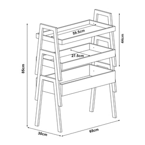 Estantería Hitra de 3 piezas. Bambú [en.casa]