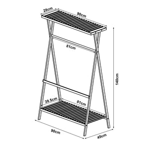 Perchero Horten de bambú [en.casa]