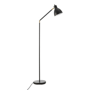 Lámpara de pie Stockport 139cm Negro/Oro [lux.pro]