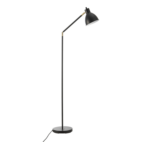 Lámpara de pie Stockport 139cm Negro/Oro [lux.pro]