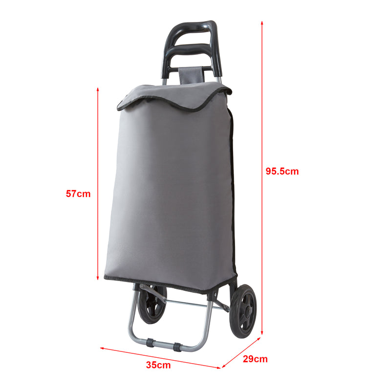 Esquema acotado Carrito de compras plegable Aaby 36 L [en.casa]