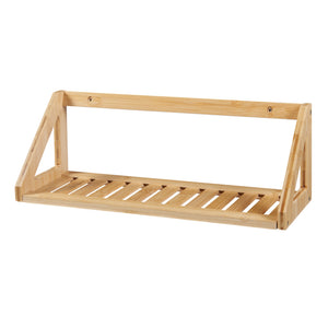 Conjunto de estantes de pared Gjerdrum 2 piezas 43x15x15cm Bambú [en.casa]