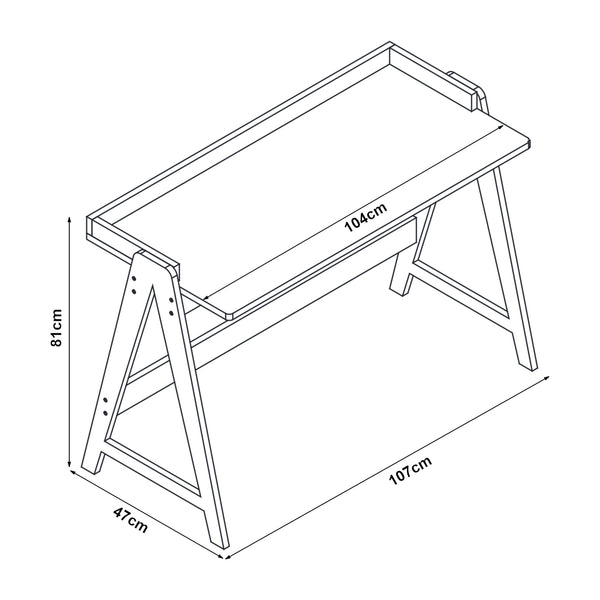Escritorio Härryda Bambú 107x47x81 cm Natural [en.casa]