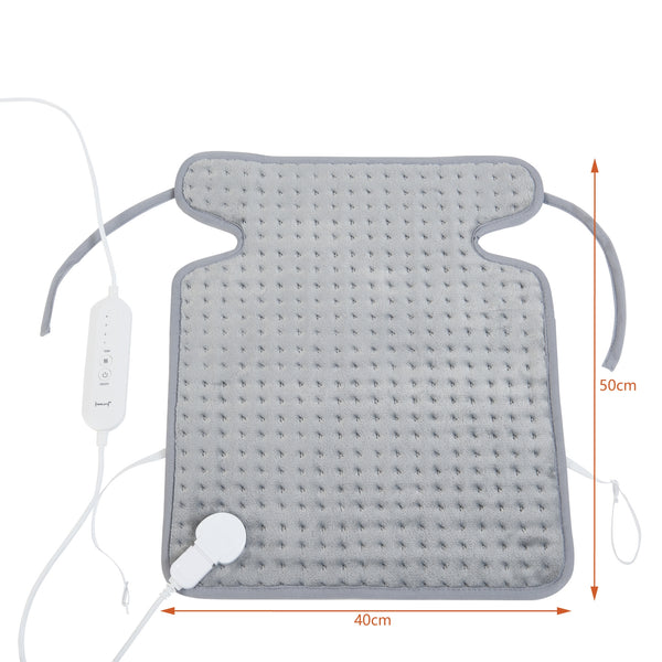 Almohadilla térmica eléctrica Calvera 80W 50x40cm Gris [en.casa]