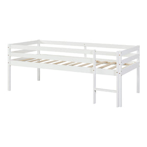 Cama infantil Siikalatva 90x200cm Madera de pino Blanco [en.casa]