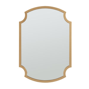 Espejo de pared Aura 80x55 cm color dorado [en.casa]