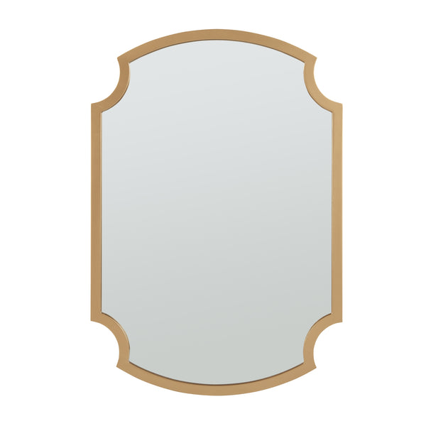 Espejo de pared Aura 80x55 cm color dorado [en.casa]