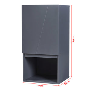 Armario colgante Overath 30x30x60 cm Gris [en.casa]