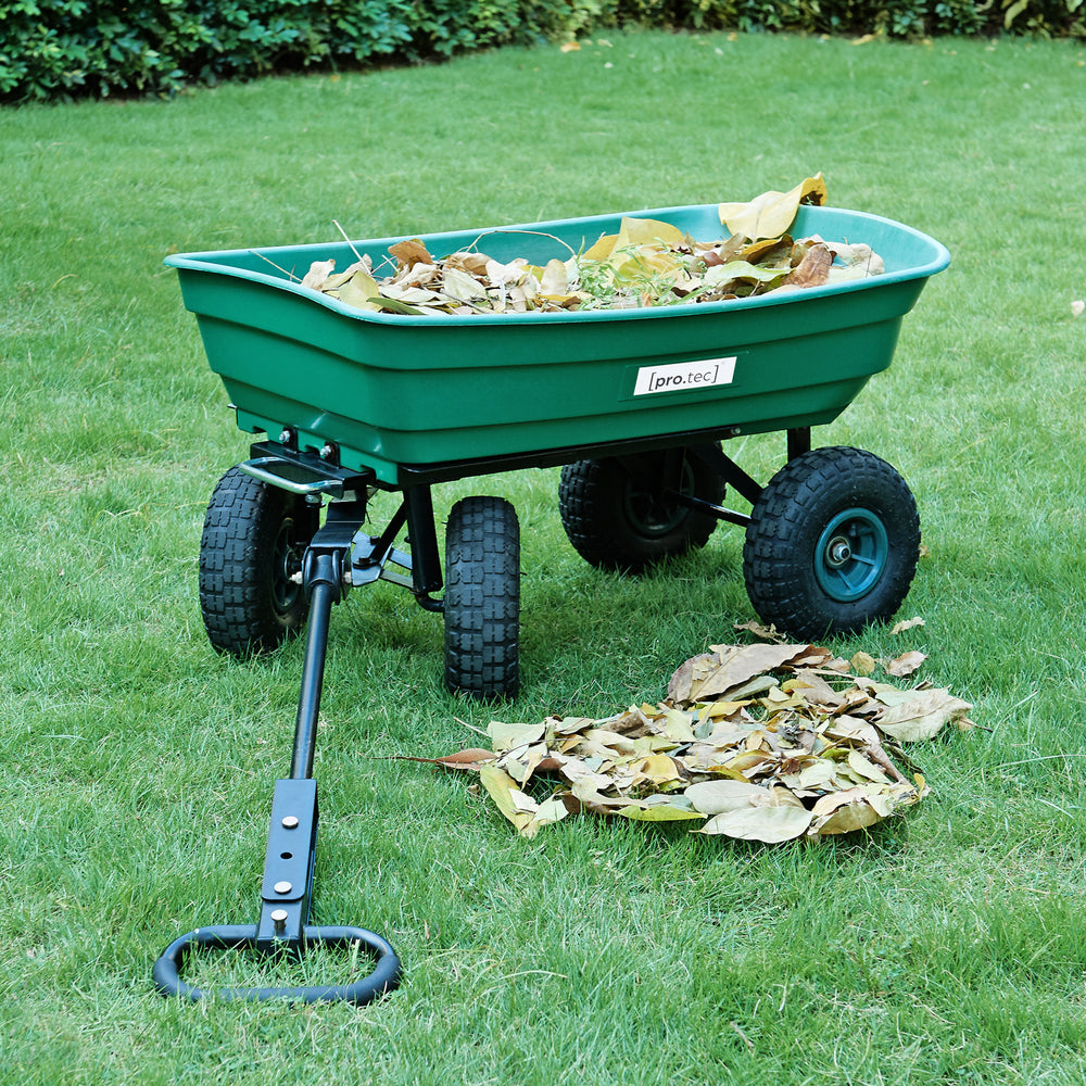 Carrito Corfinio 111x51 cm máx. 250kg Verde/Negro [pro.tec]