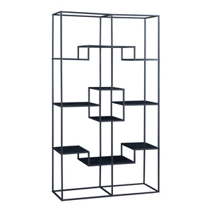 Estantería Råde de metal 180x100x35 cm negro [en.casa]