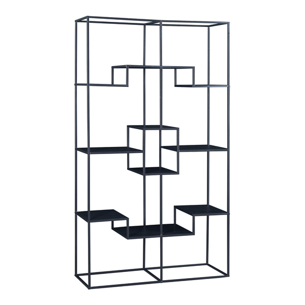 Estantería Råde de metal 180x100x35 cm negro [en.casa]