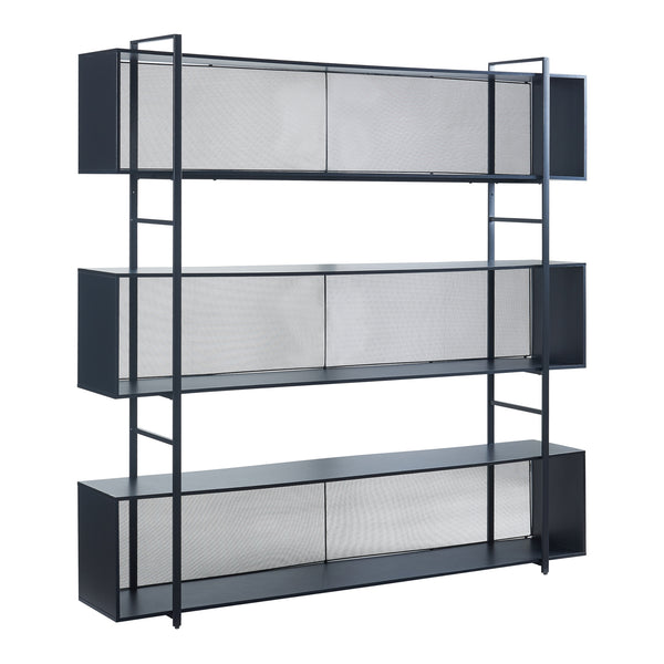 Estantería de pie Randaberg 180x180x33 cm Negro [en.casa]