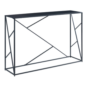 Mesa consola Rättvik 120x30x80 cm Negro [en.casa]