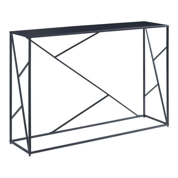 Mesa consola Rättvik 120x30x80 cm Negro [en.casa]