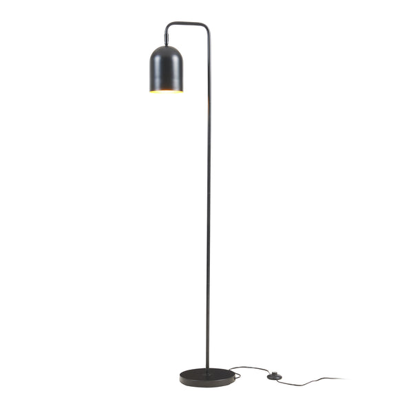 Lámpara de pie Barnard Metal 159 cm Negro [lux.pro]