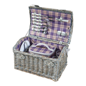 Cesta de picnic Folldal para 2 personas 40x28x25 cm [casa.pro]