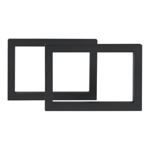 Juego de 2 estructuras de mesa Lunderskov 35x50cm Negro [en.casa]