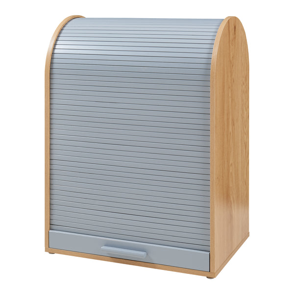 Armario persiana Kavlinge 80x60x40 cm Bambú/Gris [en.casa]