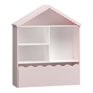 Estantería para niños Vestnes 114x91x30 cm Cotton Candy/Blanco [en.casa]