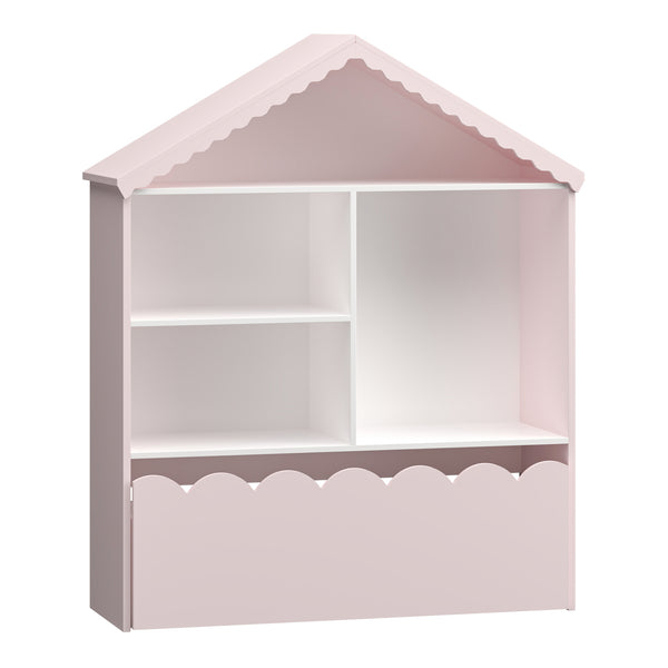 Estantería para niños Vestnes 114x91x30 cm Cotton Candy/Blanco [en.casa]