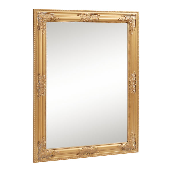 Espejo de pared Punkalaidun estilo barroco 80x60 cm color dorado [en.casa]