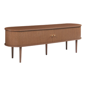 Mueble de televisión Mapia 166x40x55 cm aspecto nogal [en.casa]