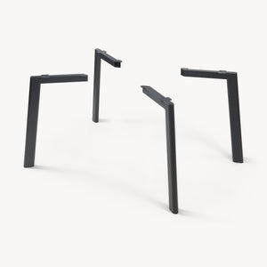 Patas de mesa Hostang juego de 4 50x8x71 cm negro [en.casa]