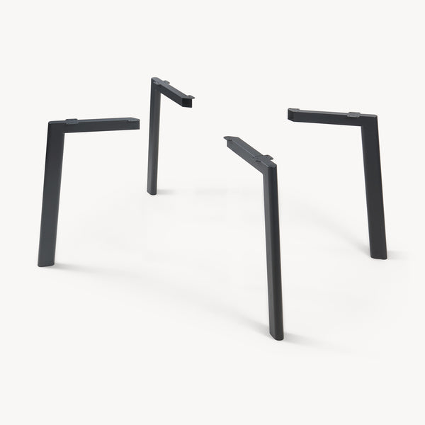 Patas de mesa Hostang juego de 4 50x8x71 cm negro [en.casa]