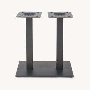 Estructura de mesa Vadejord acero 70x40x73 cm negro [en.casa]