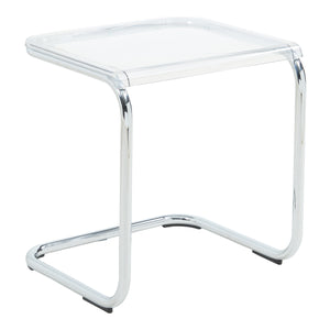 Mesa auxiliar Brosa 44x37x48 cm Transparente [en.casa]