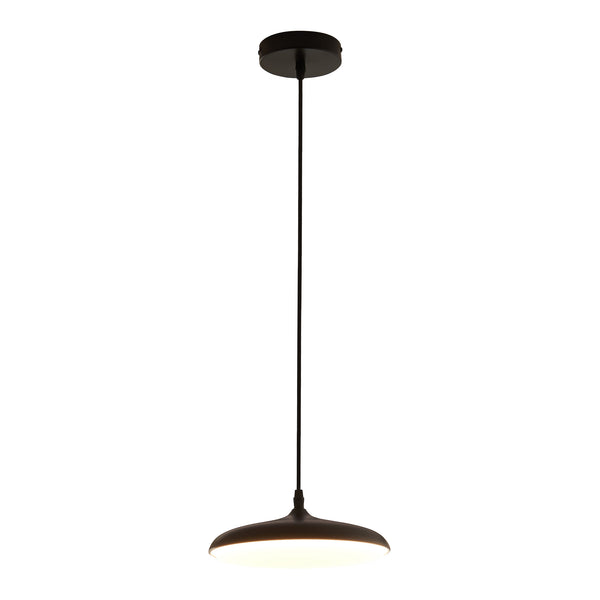 Lámpara colgante Oupilu con LEDs integrados Metal 120x25x25 cm Negro/Blanco [lux.pro]